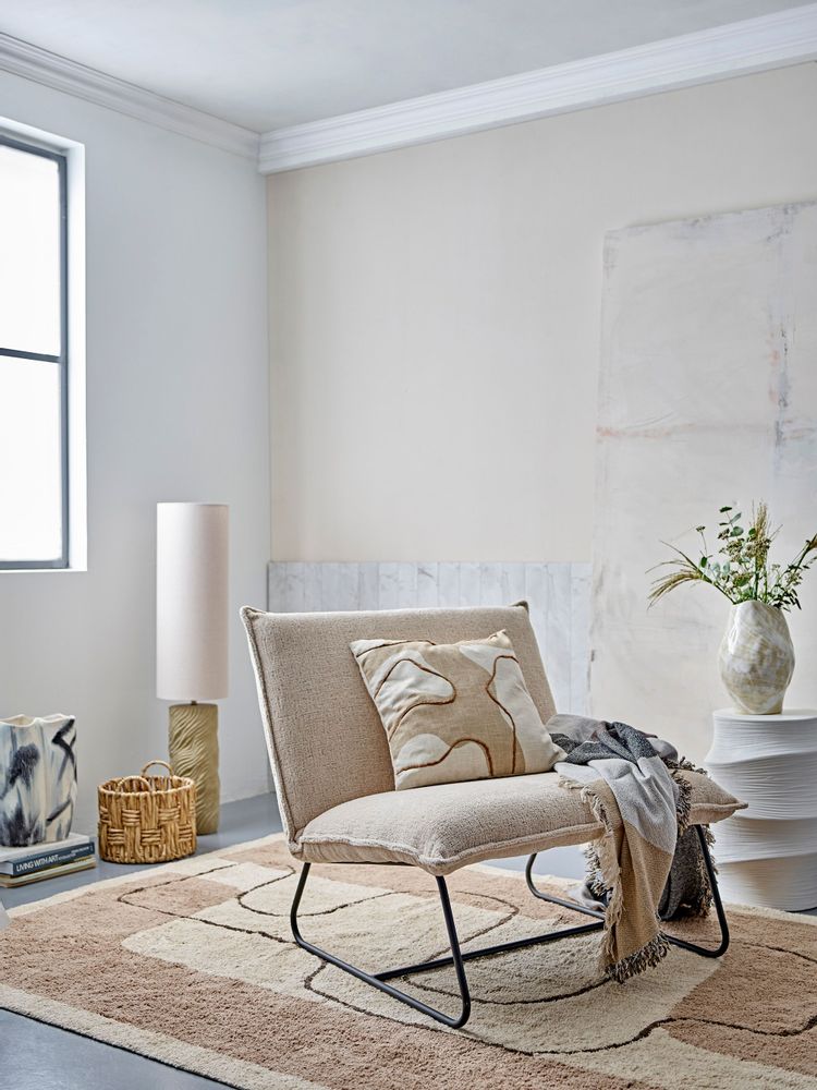 Plaids - Tasja Plaid, Nature, Coton recyclé - BLOOMINGVILLE MULTIBRAND HOUSE