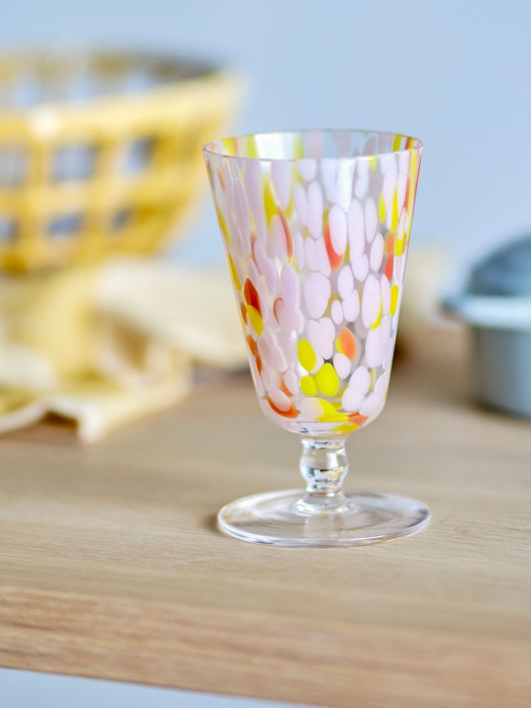 Verres - Lilya Verre à vin, Rose, Verre - BLOOMINGVILLE MULTIBRAND HOUSE