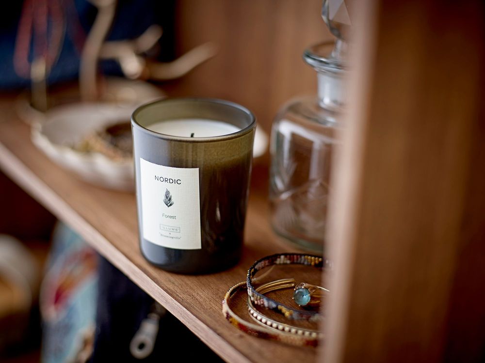 Candles - SEASONAL Scent Candle, Green, Natural Wax Set of 3 - ILLUME X BLOOMINGVILLE