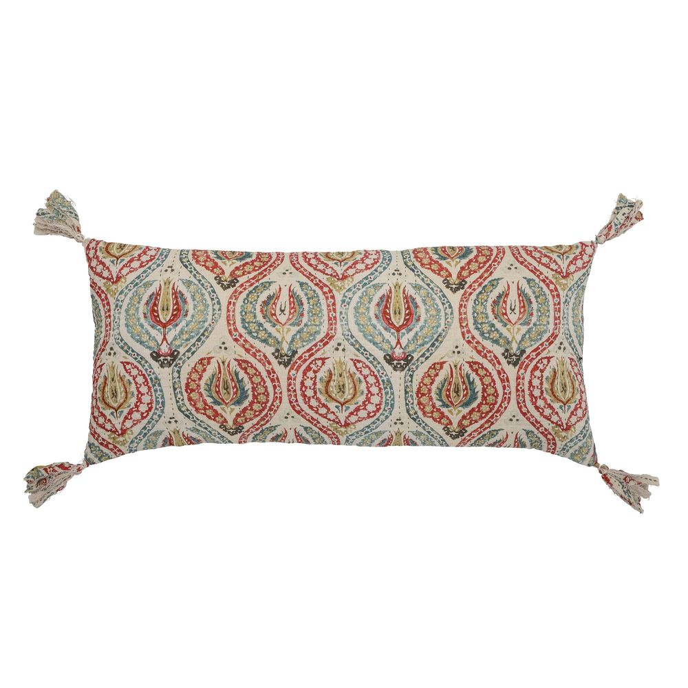 Cushions - Noga Cushion, Red, Cotton - CREATIVE COLLECTION