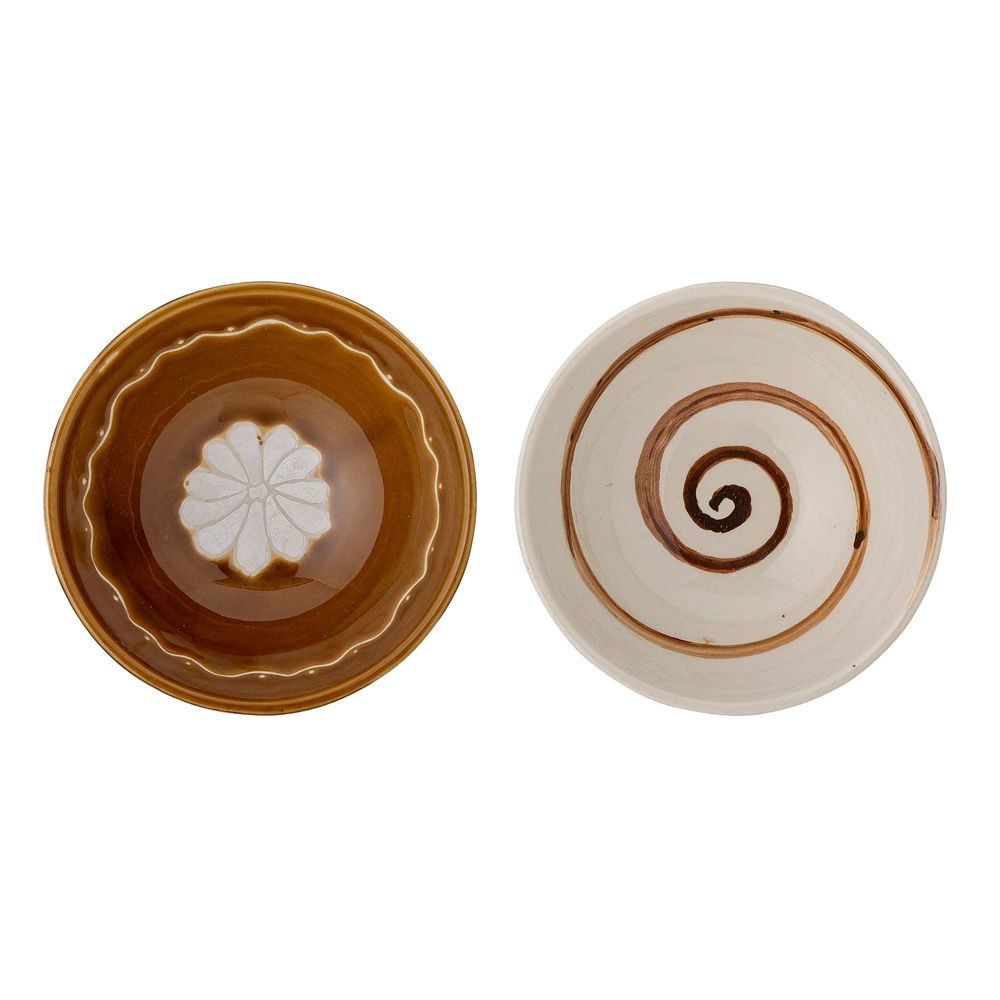 Bols - Heikki Bol, Marron, Grès Set of 2 - BLOOMINGVILLE MULTIBRAND HOUSE