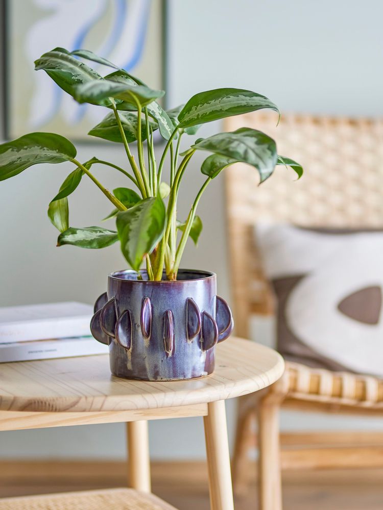 Flower pots - Roza Flowerpot, Grey, Stoneware - BLOOMINGVILLE MULTIBRAND HOUSE