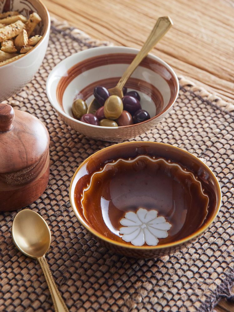 Bols - Heikki Bol, Marron, Grès Set of 2 - BLOOMINGVILLE MULTIBRAND HOUSE