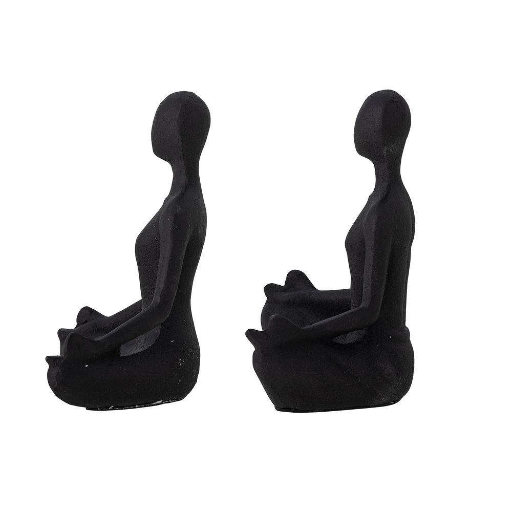 Decorative objects - Talya Bookend, Black, Metal Set of 2 - BLOOMINGVILLE MULTIBRAND HOUSE