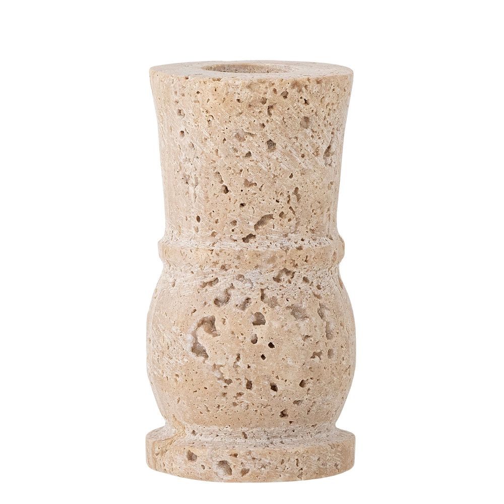 Bougeoirs et photophores - Ilise Bougeoir, Nature, Travertin - BLOOMINGVILLE MULTIBRAND HOUSE