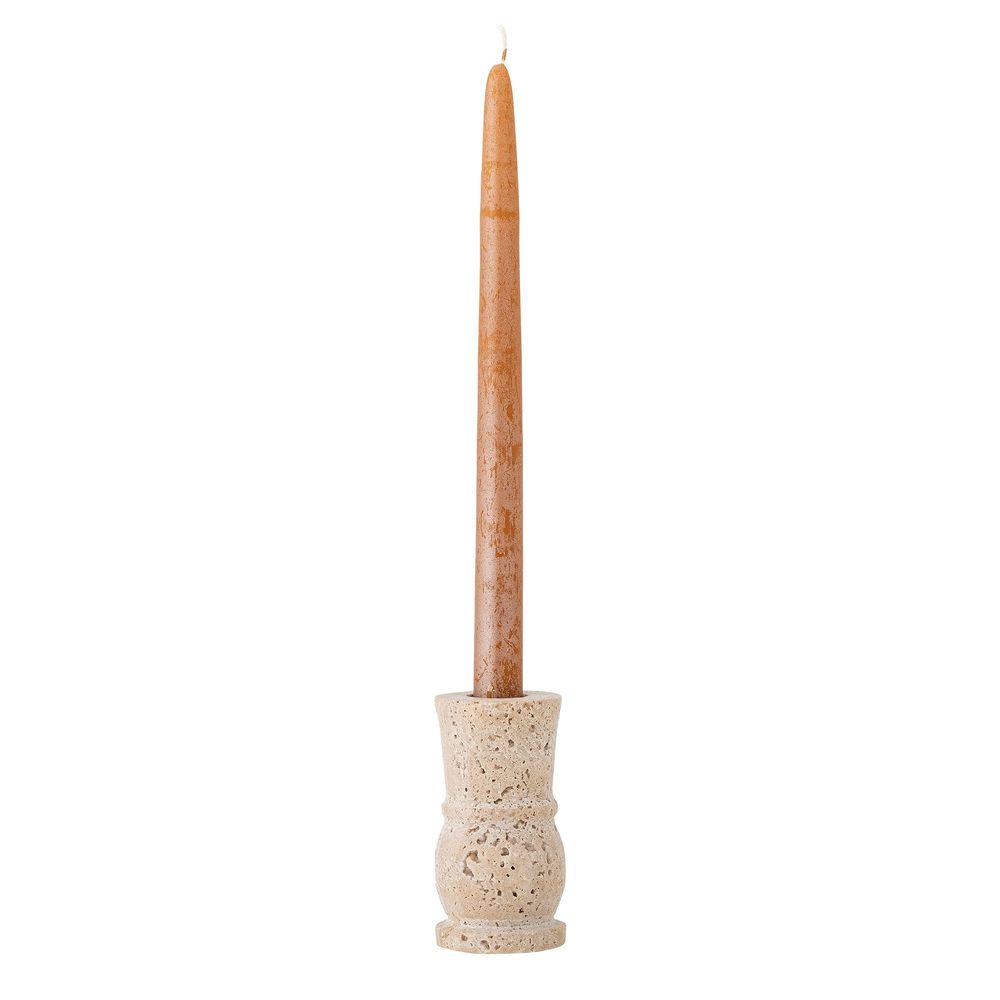 Bougeoirs et photophores - Ilise Bougeoir, Nature, Travertin - BLOOMINGVILLE MULTIBRAND HOUSE