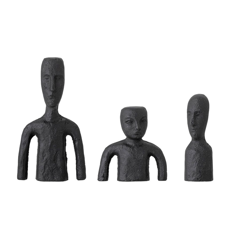 Objets de décoration - Rhea Déco, Noir, Métal Set of 3 - BLOOMINGVILLE MULTIBRAND HOUSE
