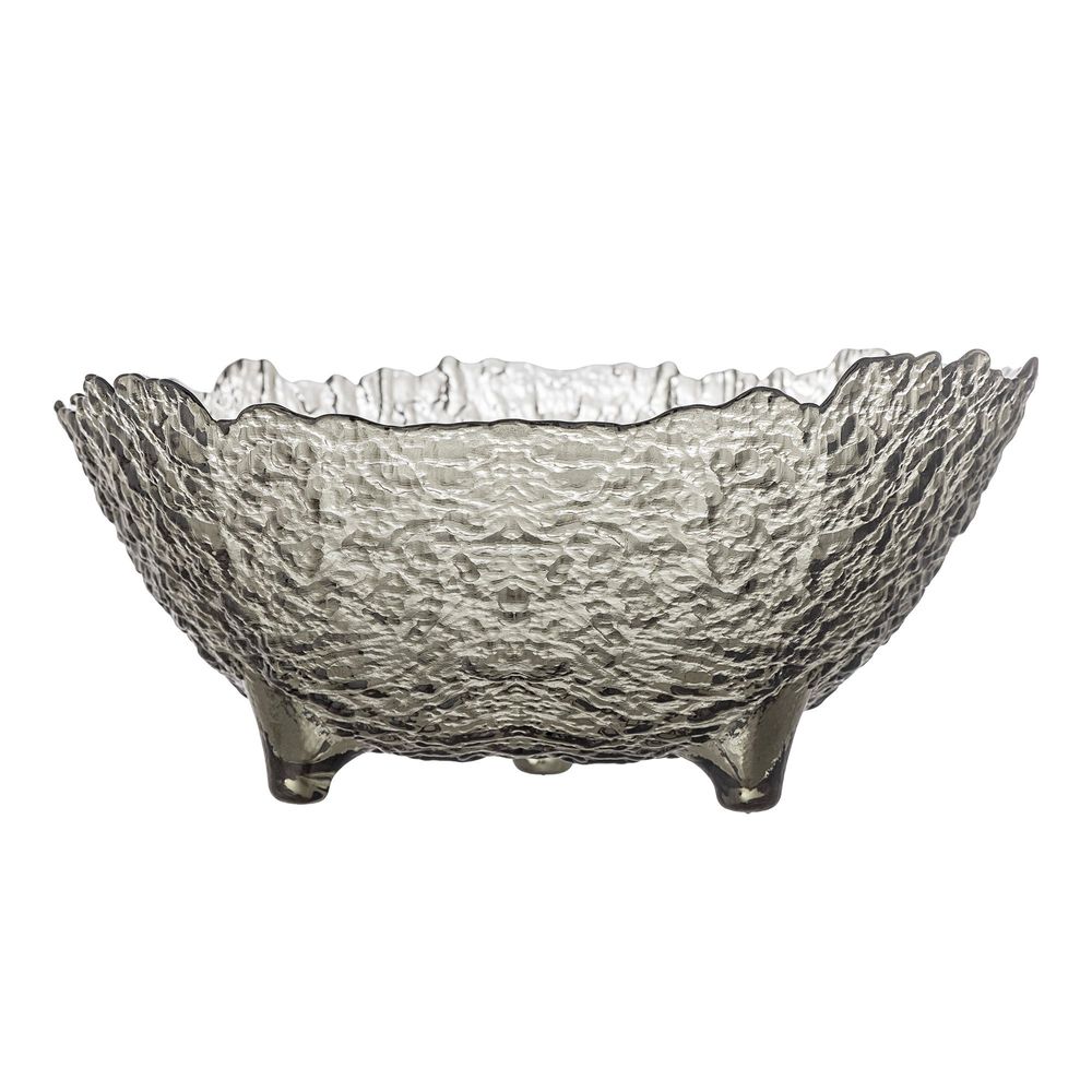 Bowls - Catia Bowl, Grey, Glass - CREATIVE COLLECTION