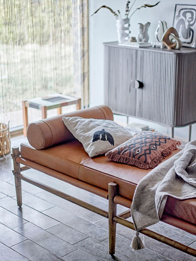 Cushions - Galia Cushion, Brown, Cotton - BLOOMINGVILLE MULTIBRAND HOUSE