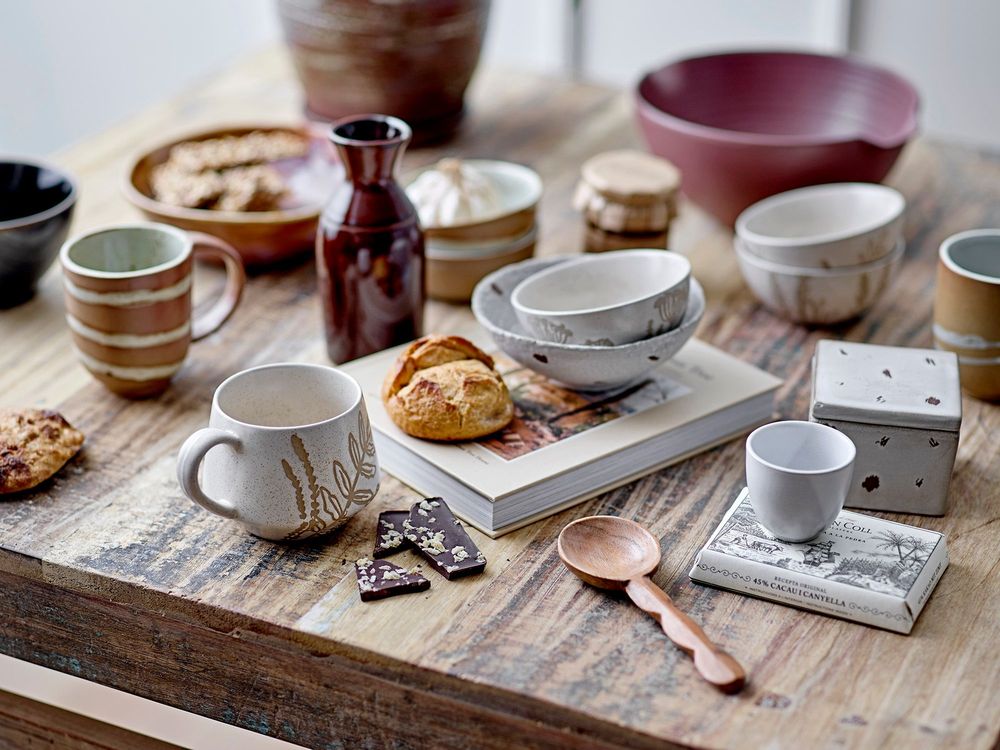 Bols - Peony Bol, Marron, Grès Set of 2 - CREATIVE COLLECTION