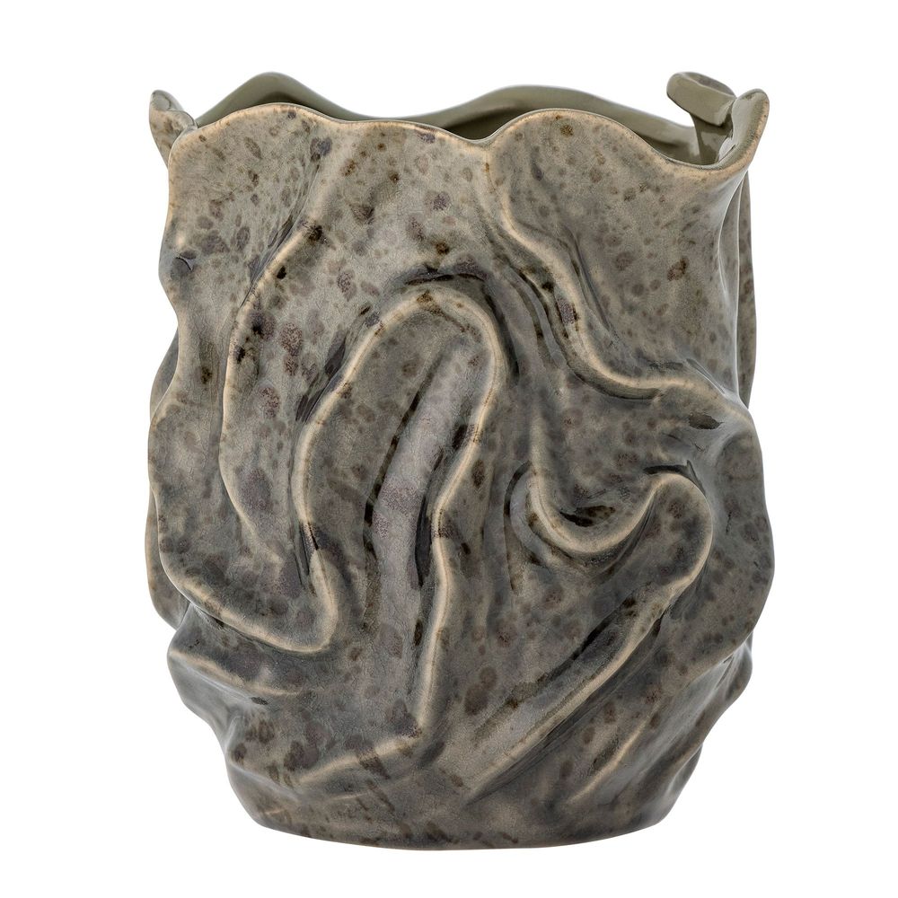 Vases - Soumia Vase déco, Gris, Grès - BLOOMINGVILLE MULTIBRAND HOUSE