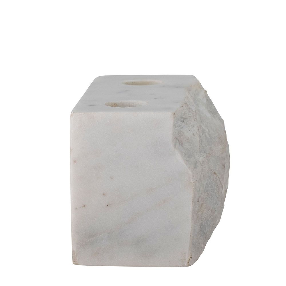 Candlesticks and candle holders - Magie Candle Holder, White, Marble - BLOOMINGVILLE MULTIBRAND HOUSE