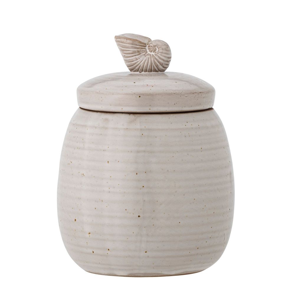 Food storage - Mahlet Jar w/Lid, Nature, Stoneware - BLOOMINGVILLE MULTIBRAND HOUSE