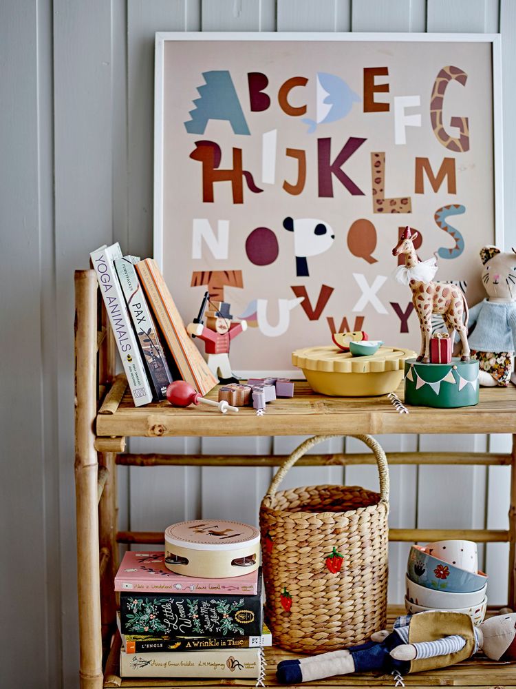 Autres décorations murales - Memmo Illustration avec cadre, Blanc, Pin - BLOOMINGVILLE MINI