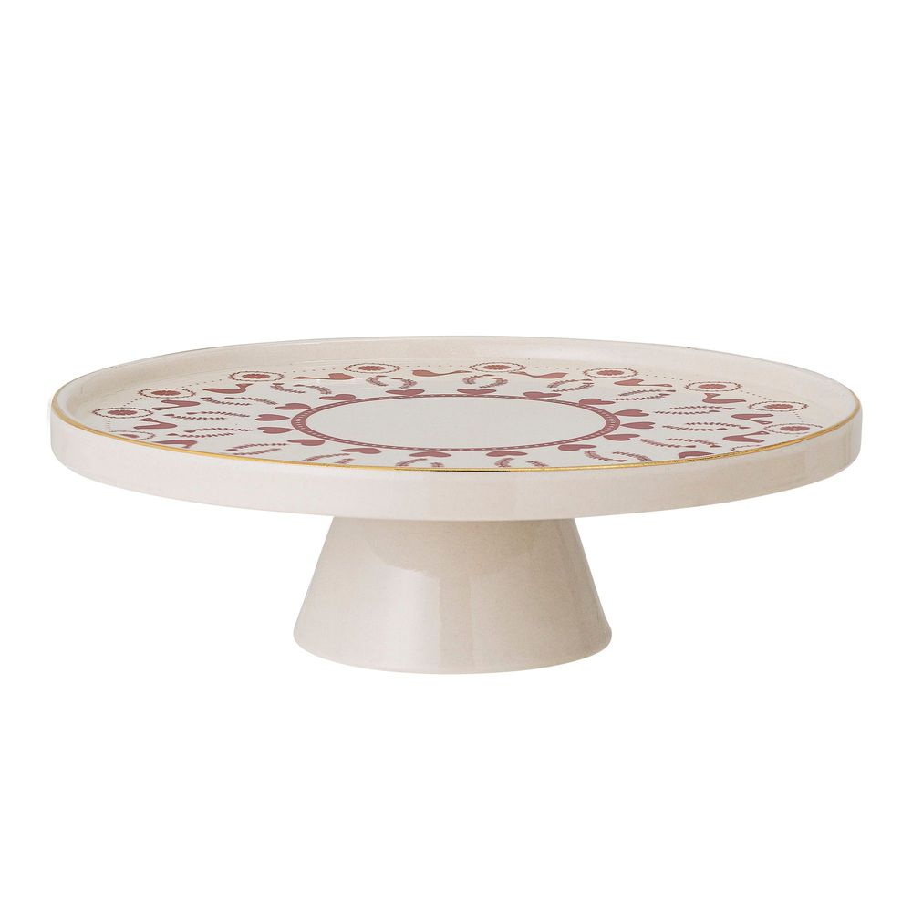 Plateaux - Jolly Plateau à gâteau, Rouge, Grès - BLOOMINGVILLE MULTIBRAND HOUSE