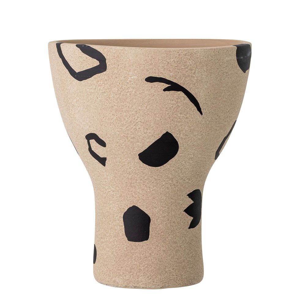 Vases - Nans Deco Vase, Nature, Terracotta  - BLOOMINGVILLE MULTIBRAND HOUSE