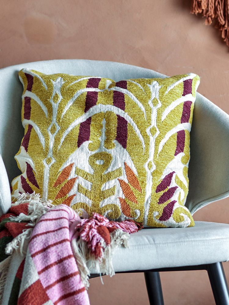 Coussins - Newbury Coussin, Jaune, Coton - CREATIVE COLLECTION