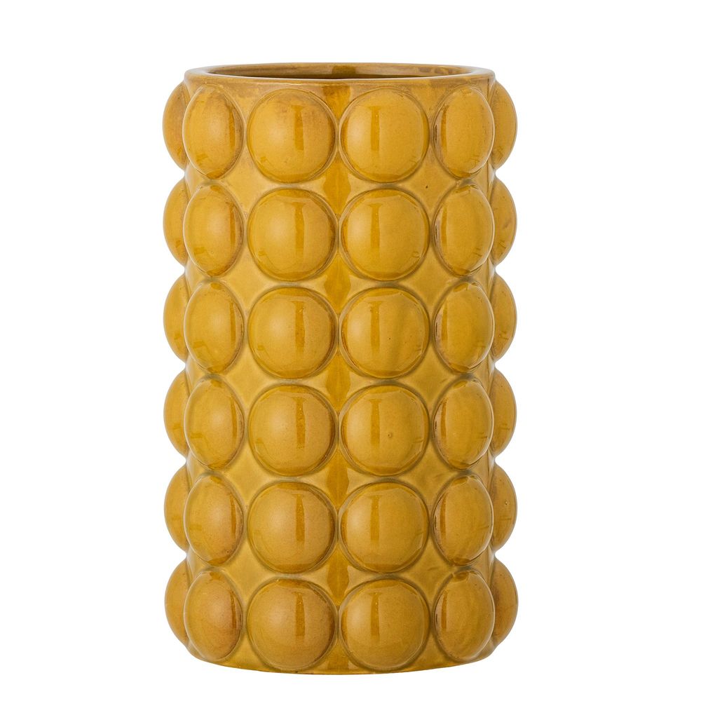 Vases - Deia Vase, Yellow, Stoneware - BLOOMINGVILLE MULTIBRAND HOUSE