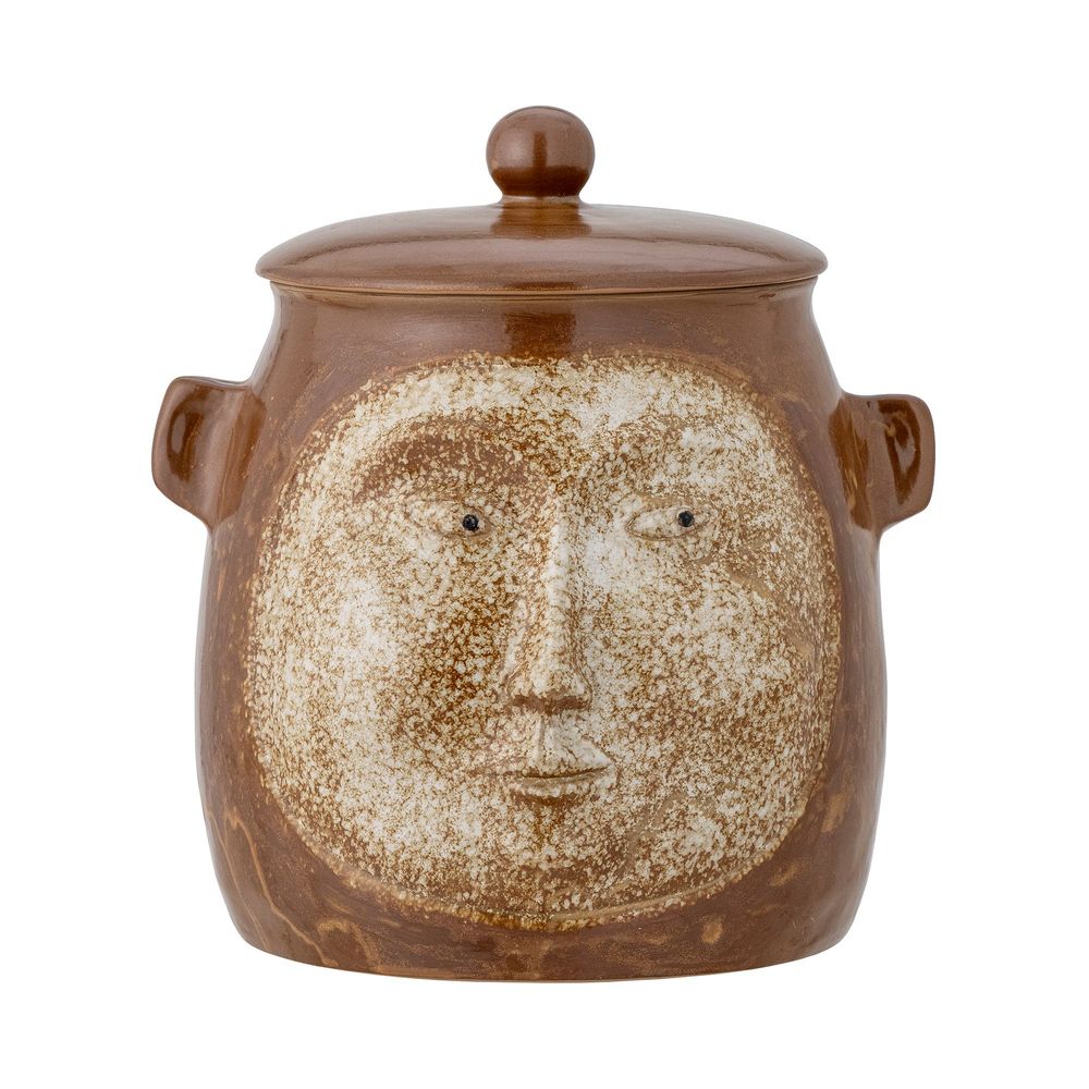 Boîtes de conservation - Avoe Cruche avec couvercle , Marron, Grès - CREATIVE COLLECTION