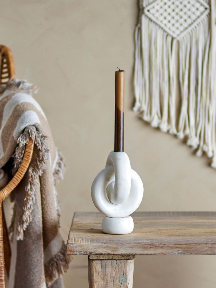 Candlesticks and candle holders - Goa Candle Holder, White, Marble  - BLOOMINGVILLE MULTIBRAND HOUSE