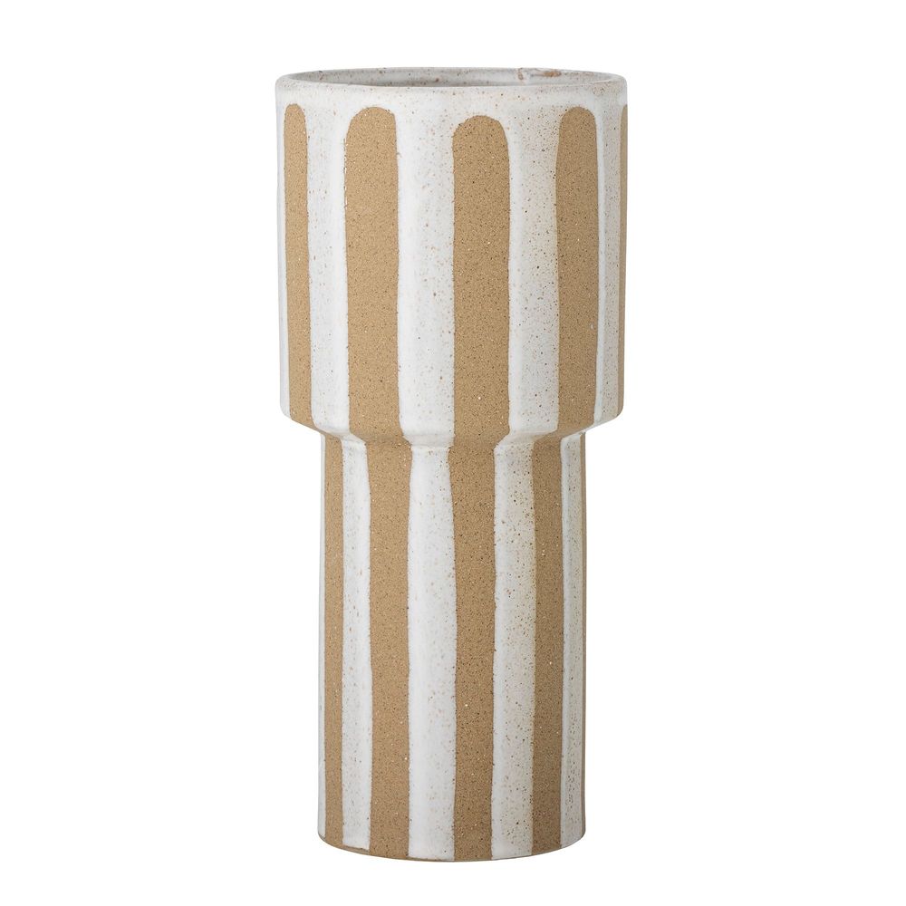 Vases - Awah Vase, Nature, Stoneware - BLOOMINGVILLE MULTIBRAND HOUSE