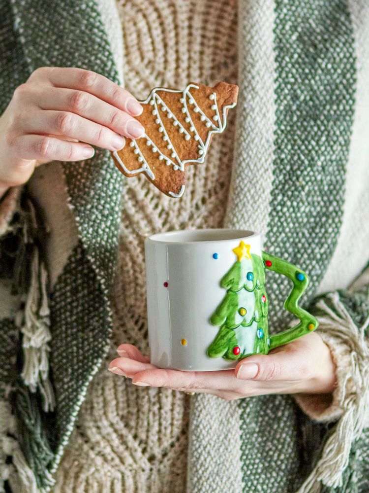 Mugs - Ginnie Mug, Green, Stoneware - BLOOMINGVILLE MULTIBRAND HOUSE