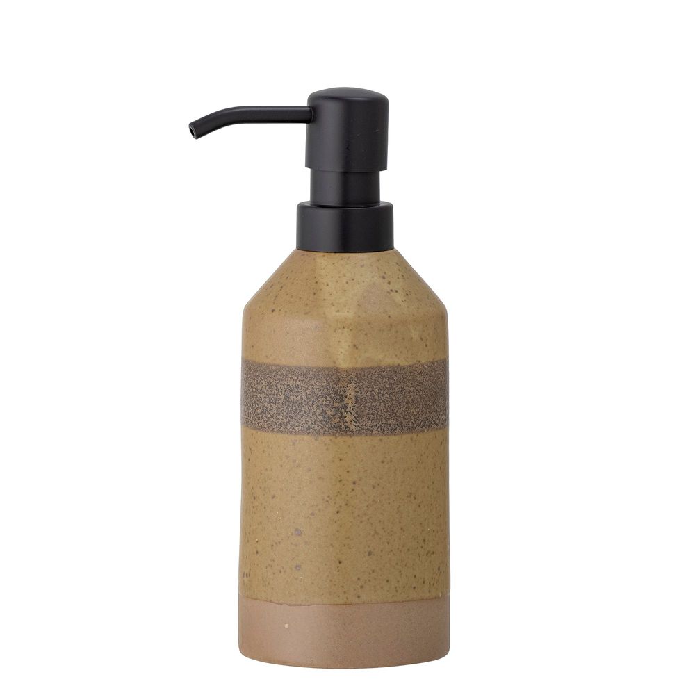 Lave-mains - Solange Distributeur de savon, Nature, Grès - BLOOMINGVILLE MULTIBRAND HOUSE