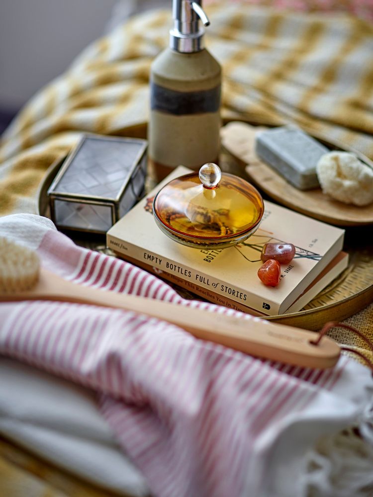 Lave-mains - Solange Distributeur de savon, Nature, Grès - BLOOMINGVILLE MULTIBRAND HOUSE