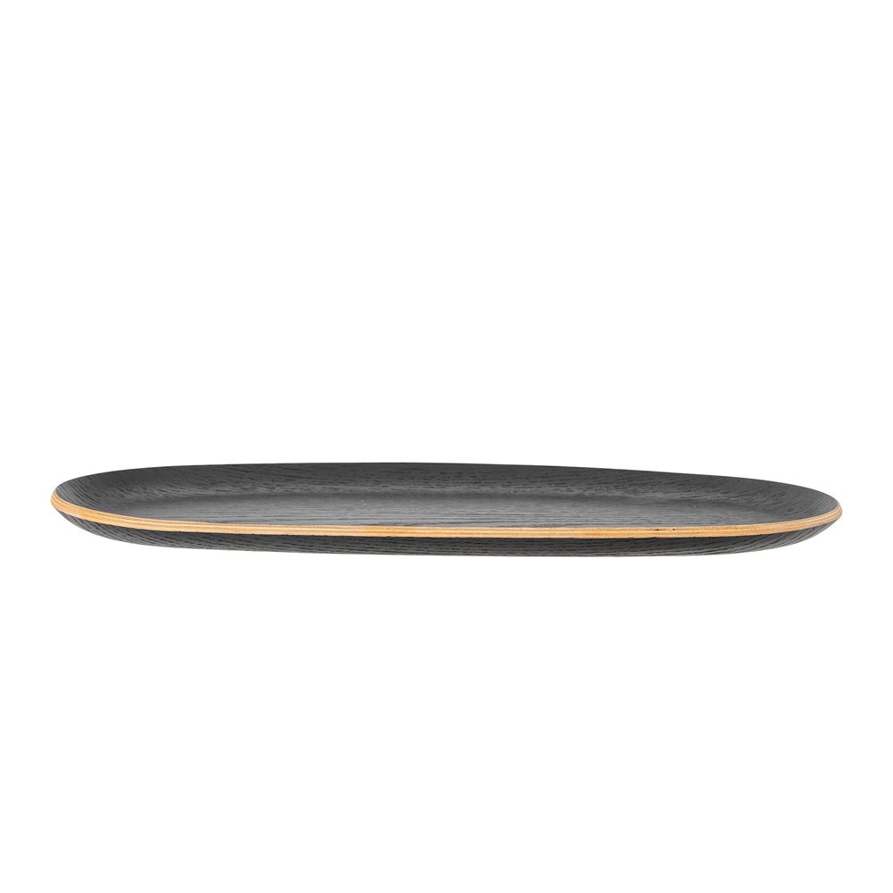 Trays - Leyton Tray, Black, Oak - BLOOMINGVILLE MULTIBRAND HOUSE