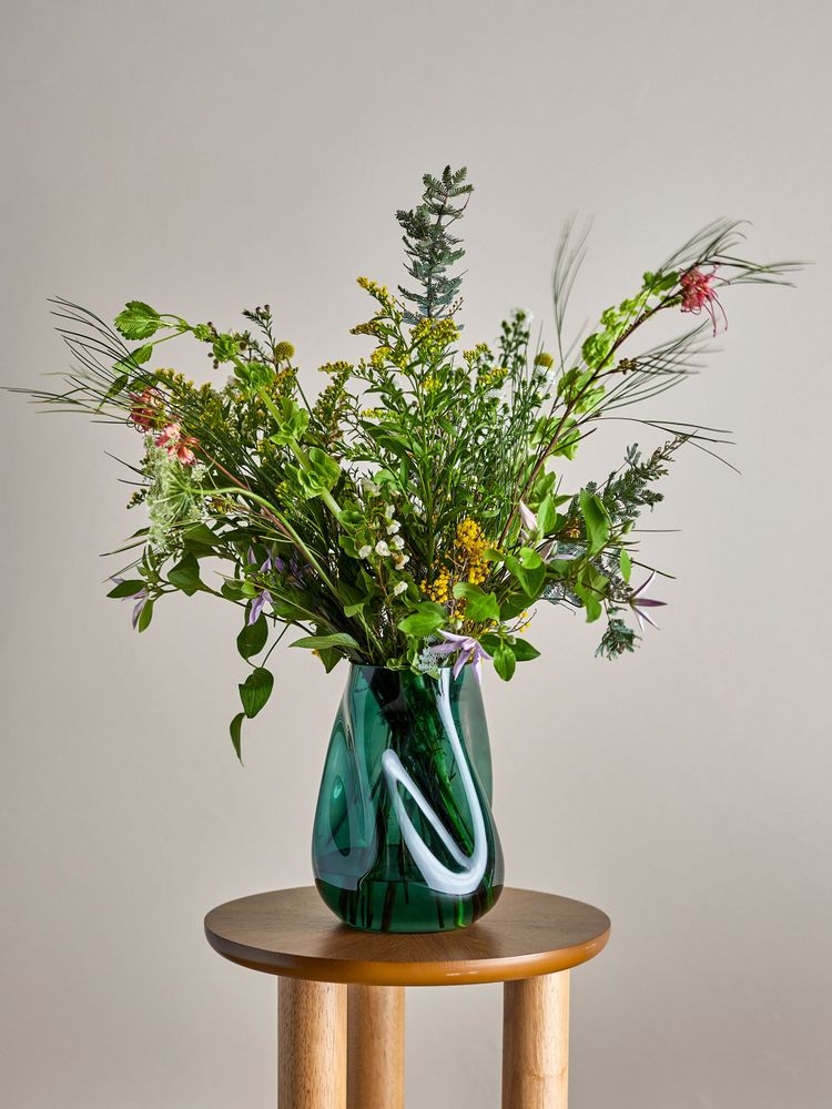 Vases - Ingolf Vase, Green, Glass  - BLOOMINGVILLE MULTIBRAND HOUSE