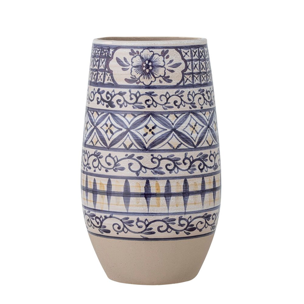 Vases - Nadya Vase, Blue, Grès - BLOOMINGVILLE MULTIBRAND HOUSE