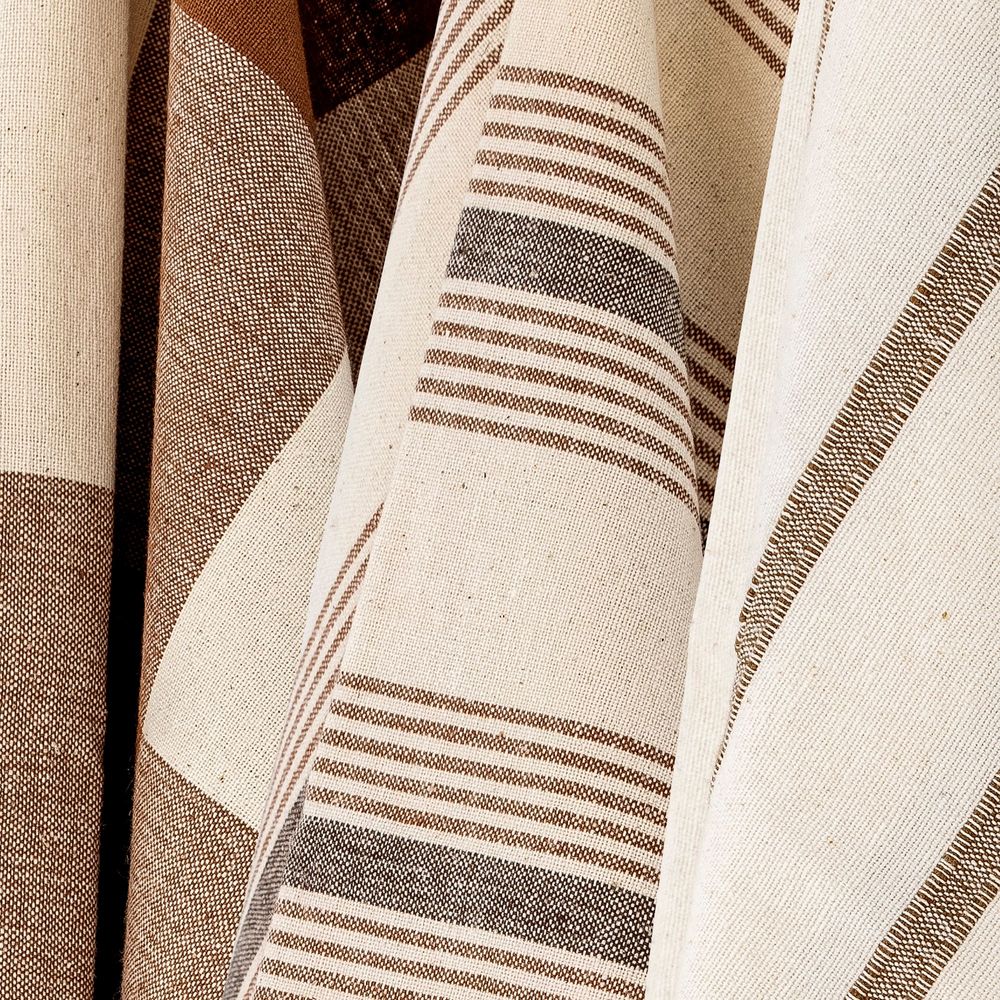 Brosserie - Papaya Serviette de cuisine, Marron, Coton Set of 3 - CREATIVE COLLECTION