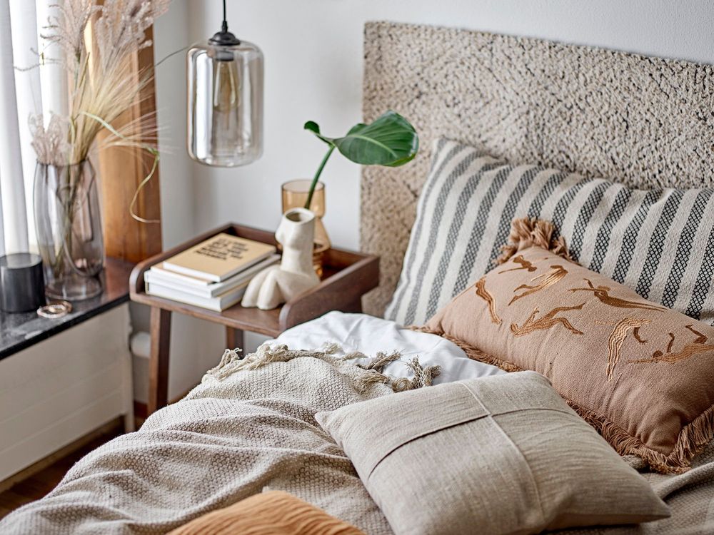 Coussins - Risca Coussin, Marron, Coton - BLOOMINGVILLE MULTIBRAND HOUSE