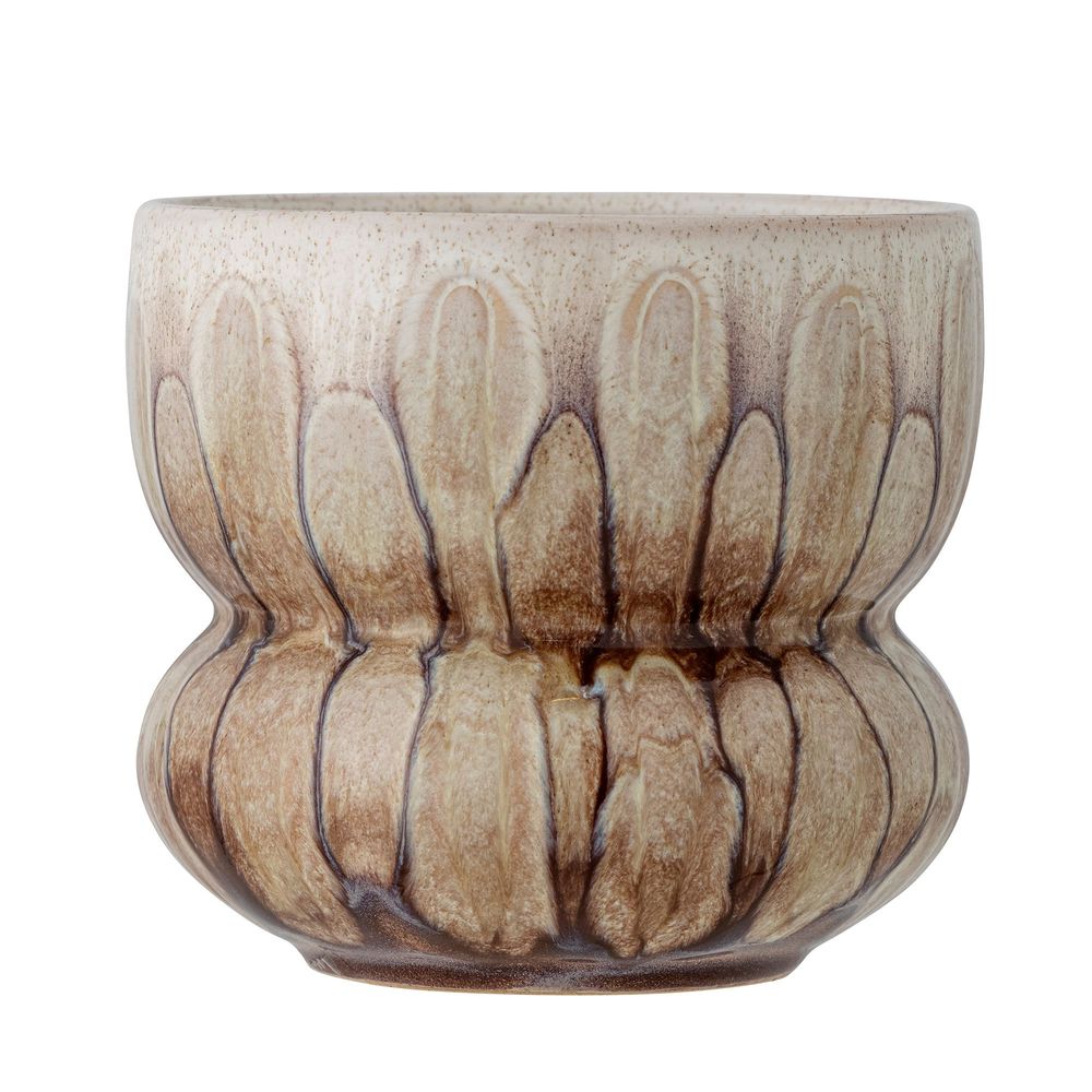 Flower pots - Maina Flowerpot, Brown, Stoneware - CREATIVE COLLECTION
