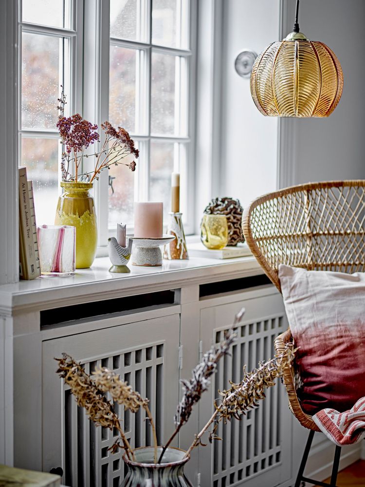 Bougeoirs et photophores - Reem Bougeoir, Marron, Grès Set of 2 - BLOOMINGVILLE MULTIBRAND HOUSE