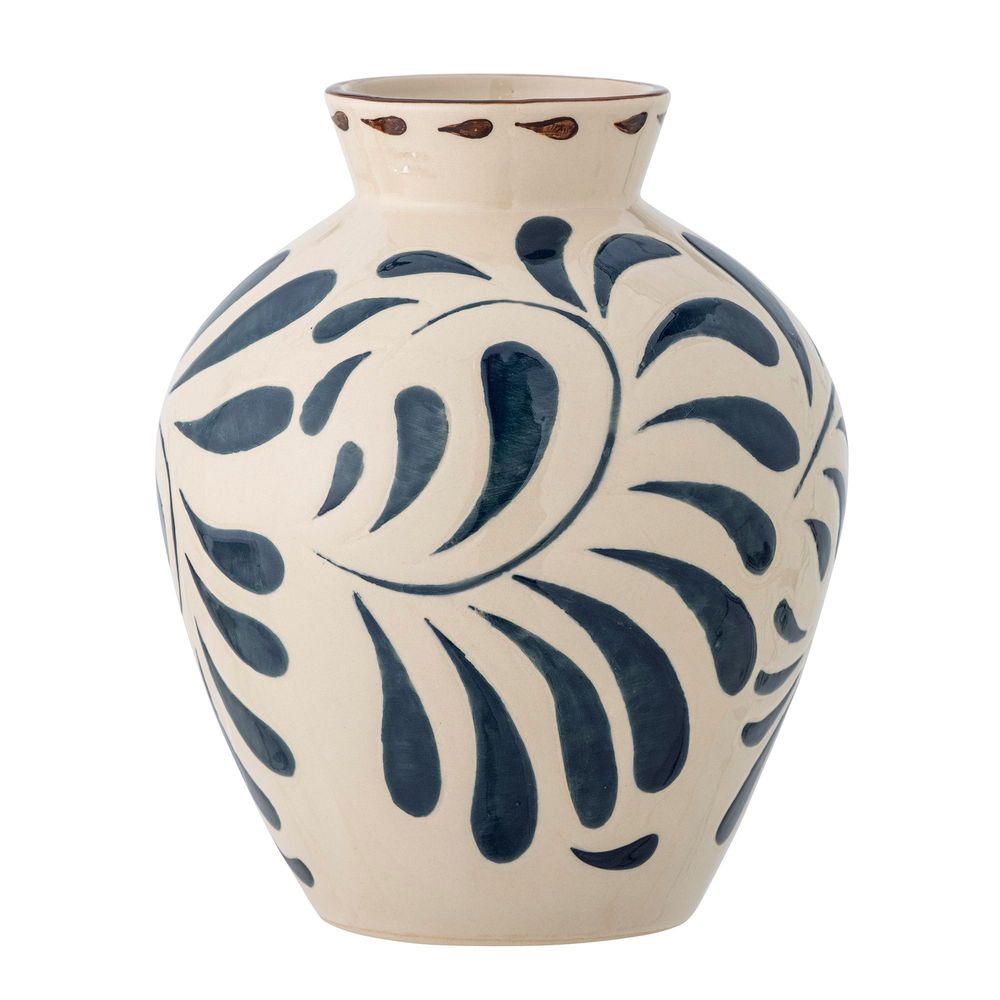 Vases - Heikki Vase, Blue, Grès - BLOOMINGVILLE MULTIBRAND HOUSE