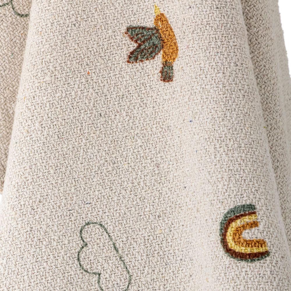 Throw blankets - Agnes Throw, Nature, Recycled Cotton - BLOOMINGVILLE MINI