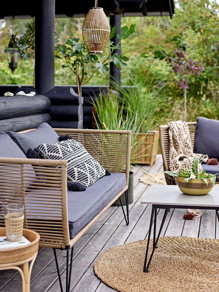 Coussins - Gutte Coussin, Noir, Coton recyclé - BLOOMINGVILLE MULTIBRAND HOUSE