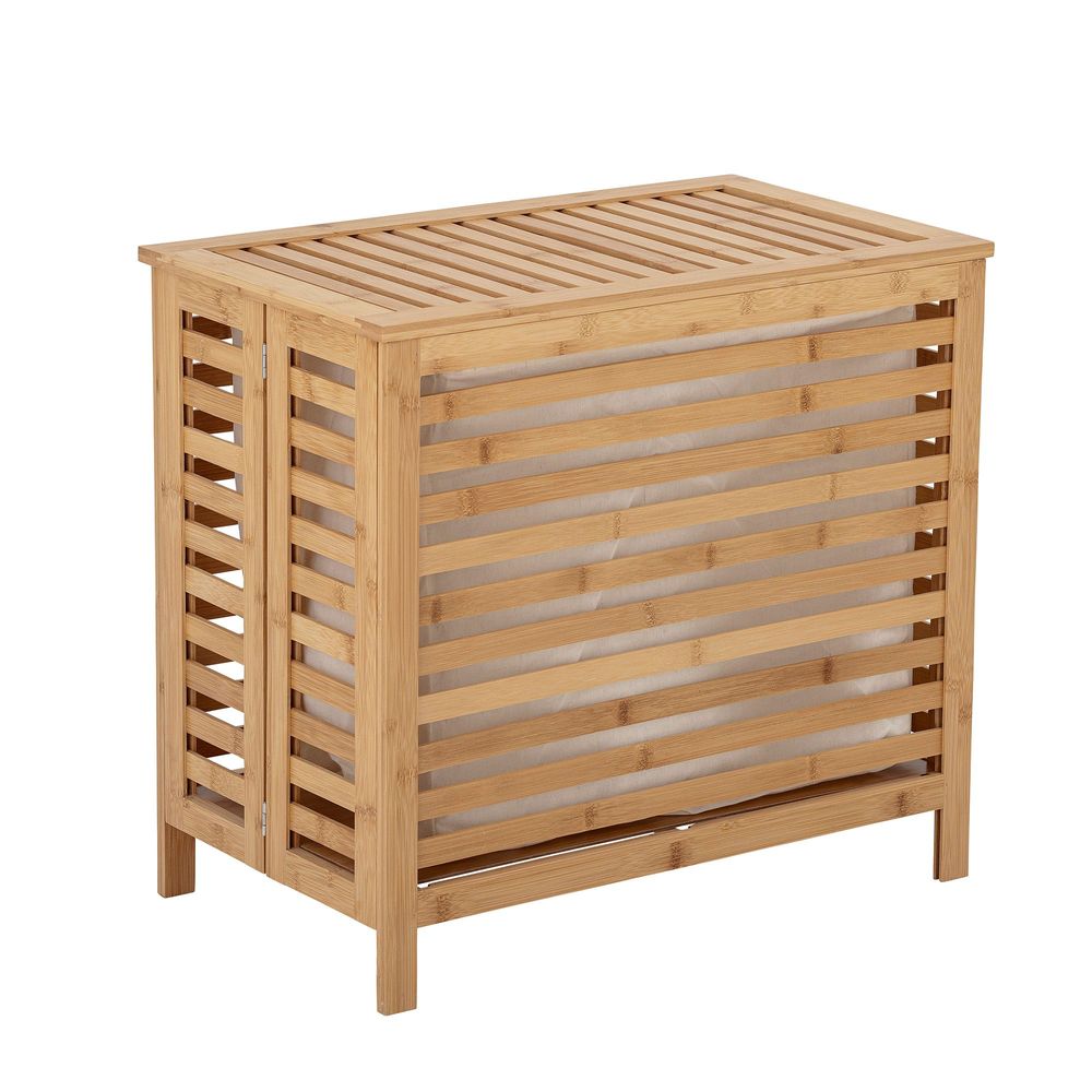 Shopping baskets - Aden Laundry Basket, Nature, Bamboo - BLOOMINGVILLE MULTIBRAND HOUSE