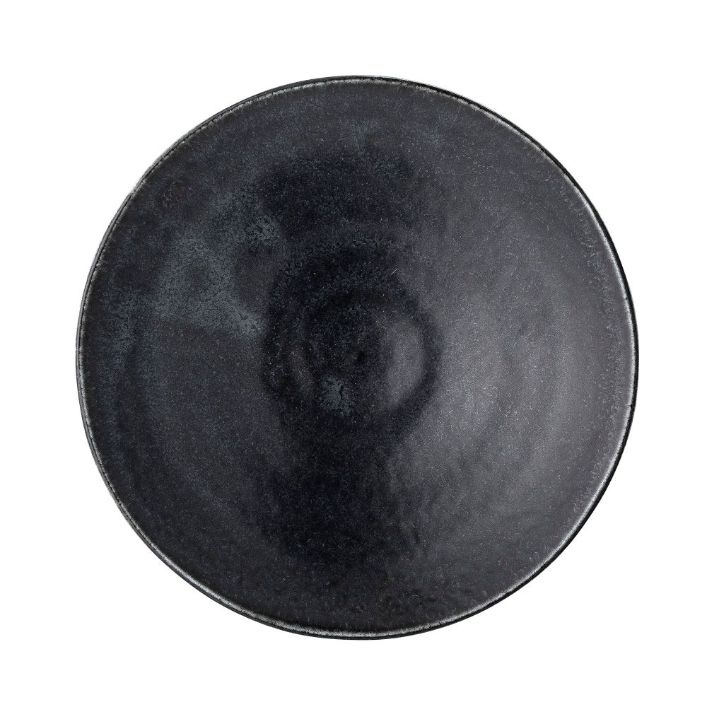 Everyday plates - Yoko Plate, Black, Porcelain Set of 4 - BLOOMINGVILLE MULTIBRAND HOUSE
