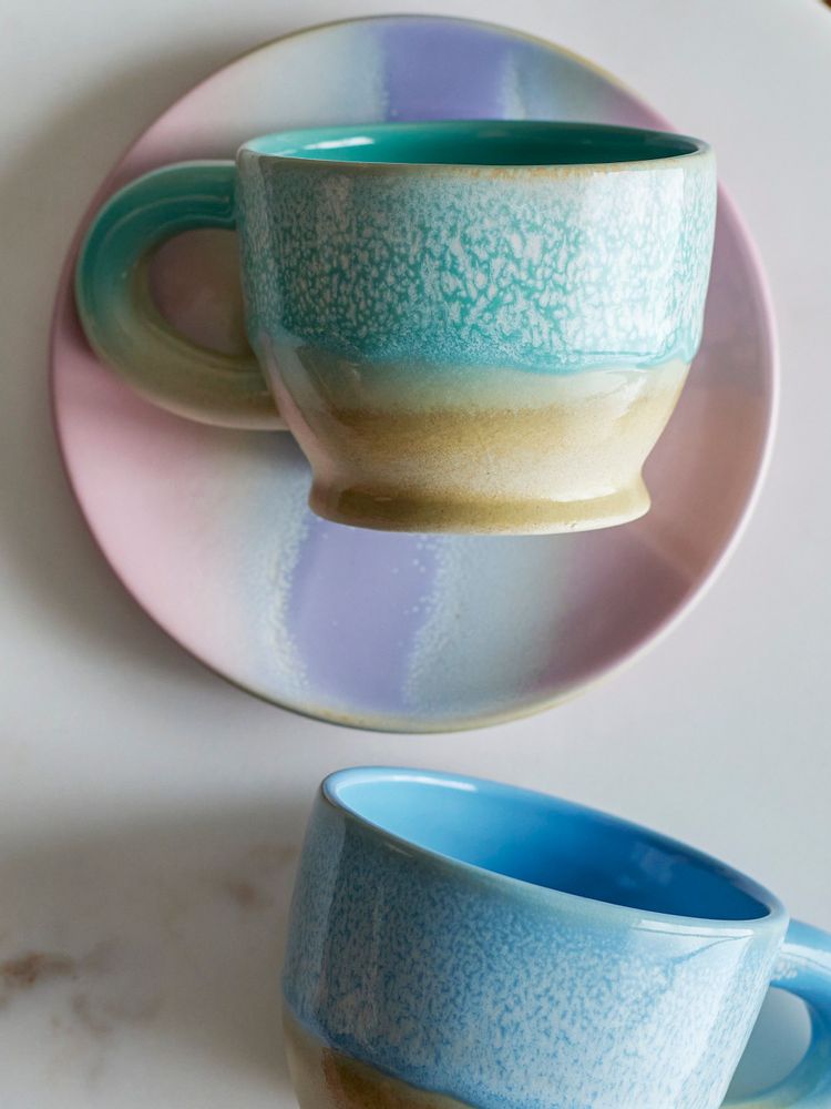 Mugs - Safie Mug, Blue, Stoneware - BLOOMINGVILLE MULTIBRAND HOUSE