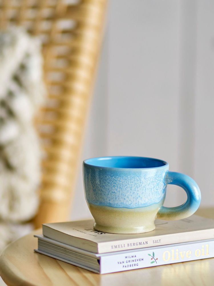 Mugs - Safie Mug, Blue, Stoneware - BLOOMINGVILLE MULTIBRAND HOUSE