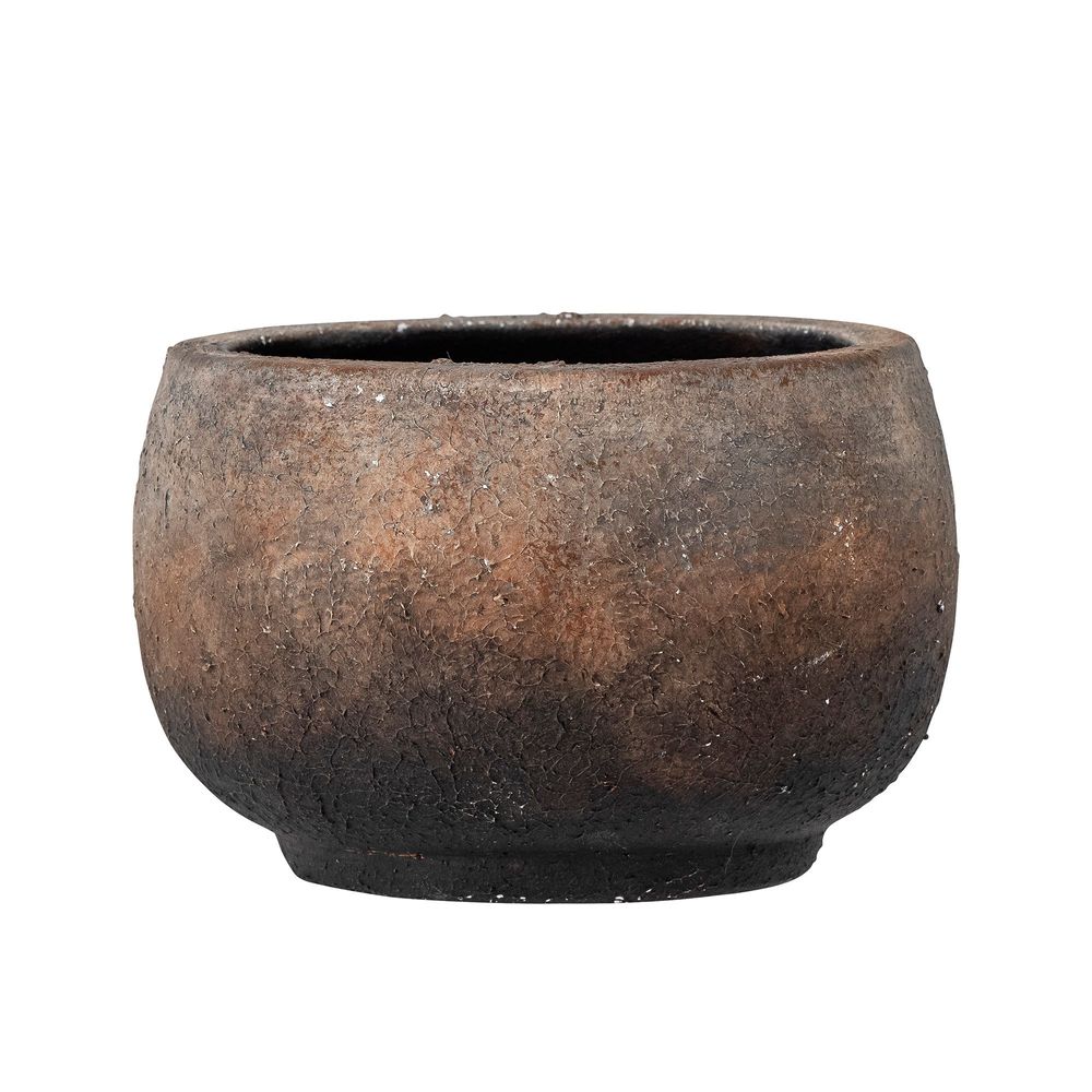 Flower pots - Thira Deco Flowerpot, Brown, Terracotta - BLOOMINGVILLE MULTIBRAND HOUSE