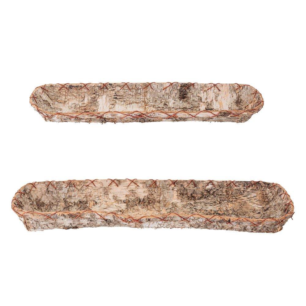 Trays - Pepe Tray, Brown, Birch Set of 2 - BLOOMINGVILLE MULTIBRAND HOUSE
