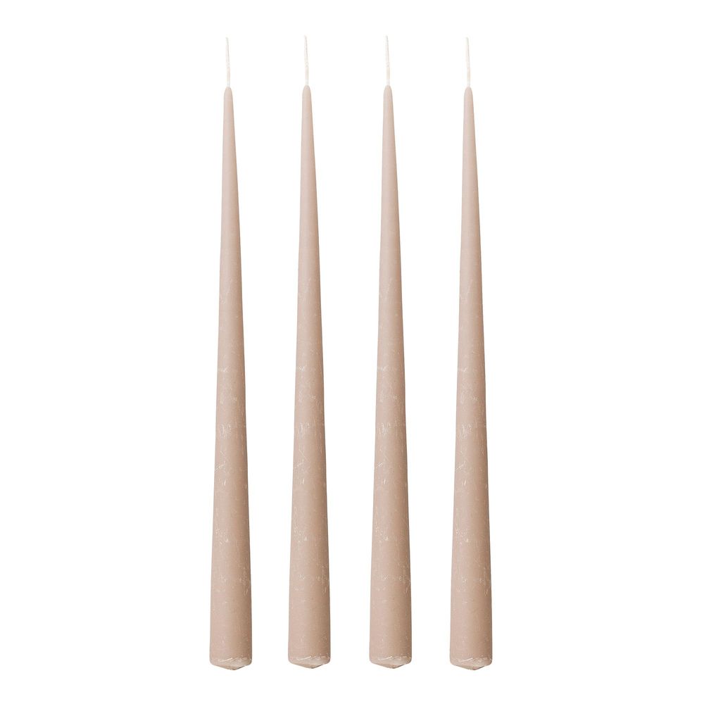 Bougies - Velvet Bougie, Rose, Parafine Pack of 4 - BLOOMINGVILLE MULTIBRAND HOUSE