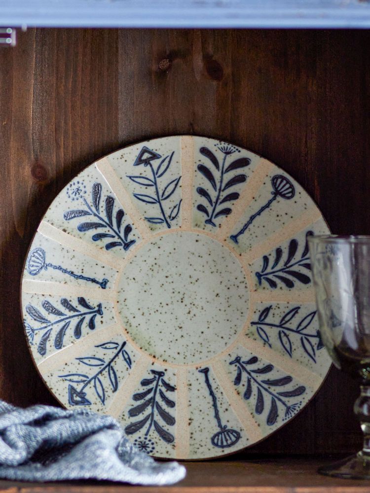 Assiettes au quotidien - Leonie Assiette, Blue, Grès  - CREATIVE COLLECTION