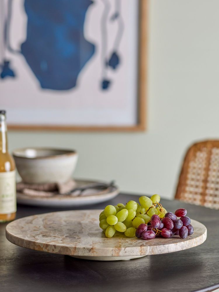 Plateaux - Nuni Plateau tournant, Marron, Marbre - BLOOMINGVILLE MULTIBRAND HOUSE