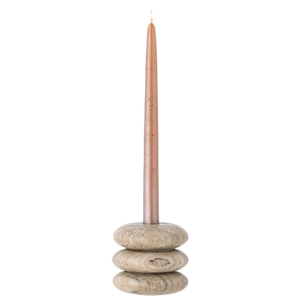 Bougeoirs et photophores - Madisson Photophore et bougeoir, Marron, Marbre - BLOOMINGVILLE MULTIBRAND HOUSE