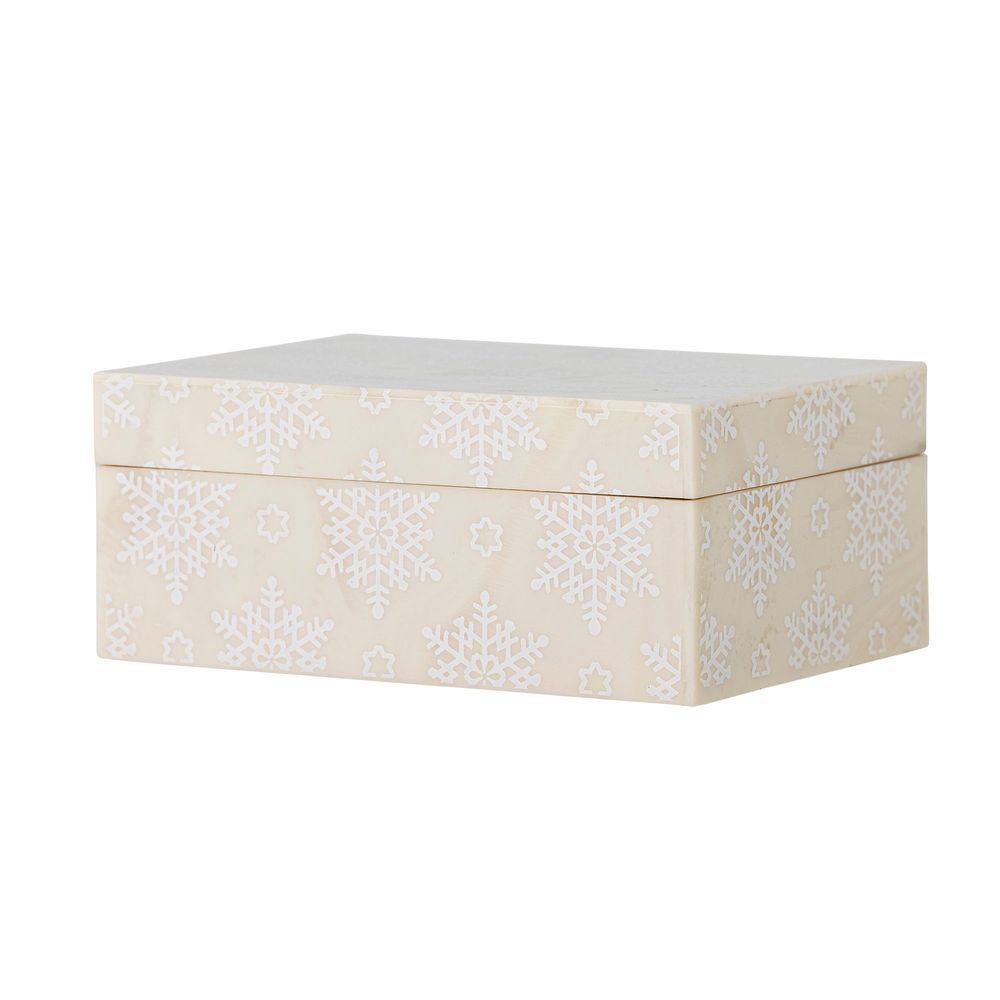 Boîtes de rangement - Cheri Boîte avec couvercle, Nature, Résine - BLOOMINGVILLE MULTIBRAND HOUSE