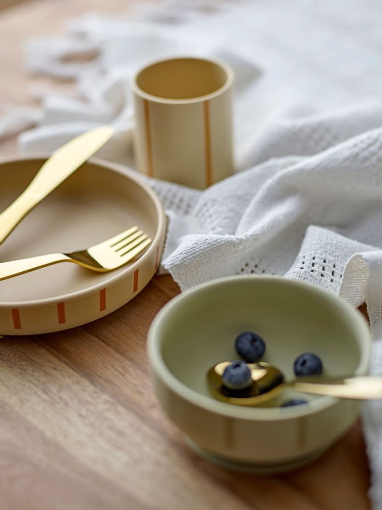 Everyday plates - Levi Tableware Set, Green, Silicone Set of 3 - BLOOMINGVILLE MINI